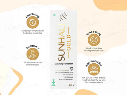 Sunhalt Gold Hydrating Sunscreen SPF 50 PA