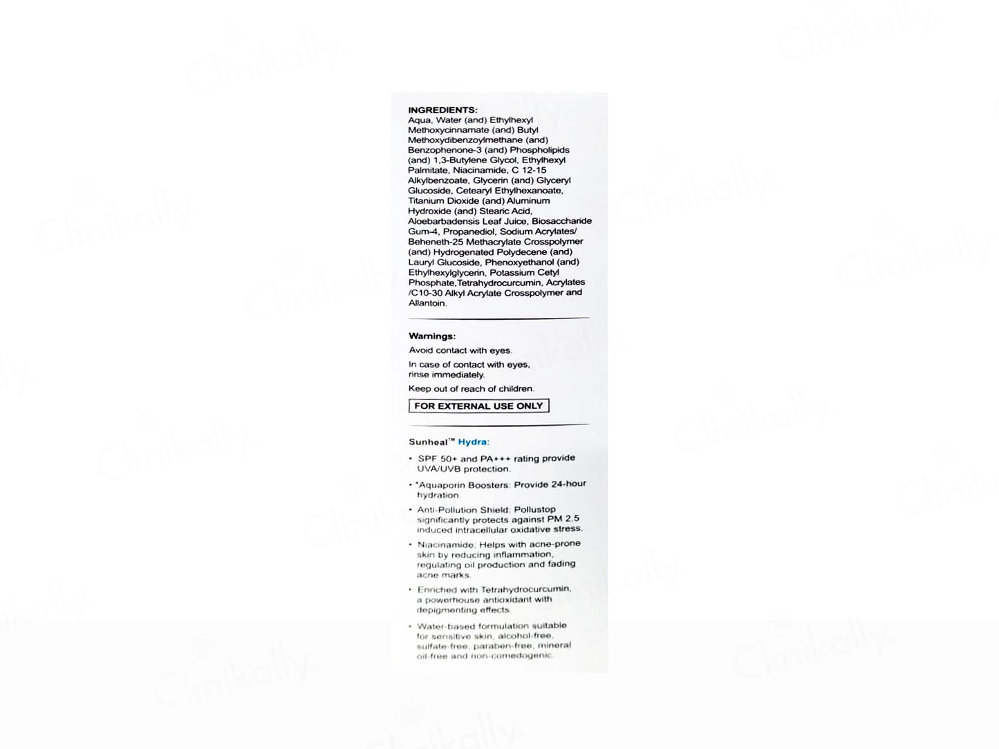 Sunheal Hydra Hydrating Sunscreen Lotion SPF 50 PA