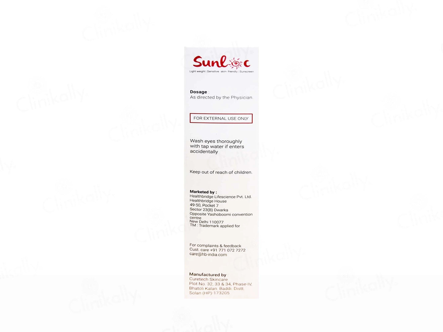 Sunloc Lightweight Matte Sunscreen SPF 50 PA
