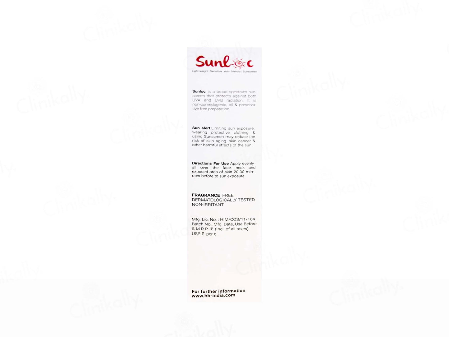 Sunloc Lightweight Matte Sunscreen SPF 50 PA