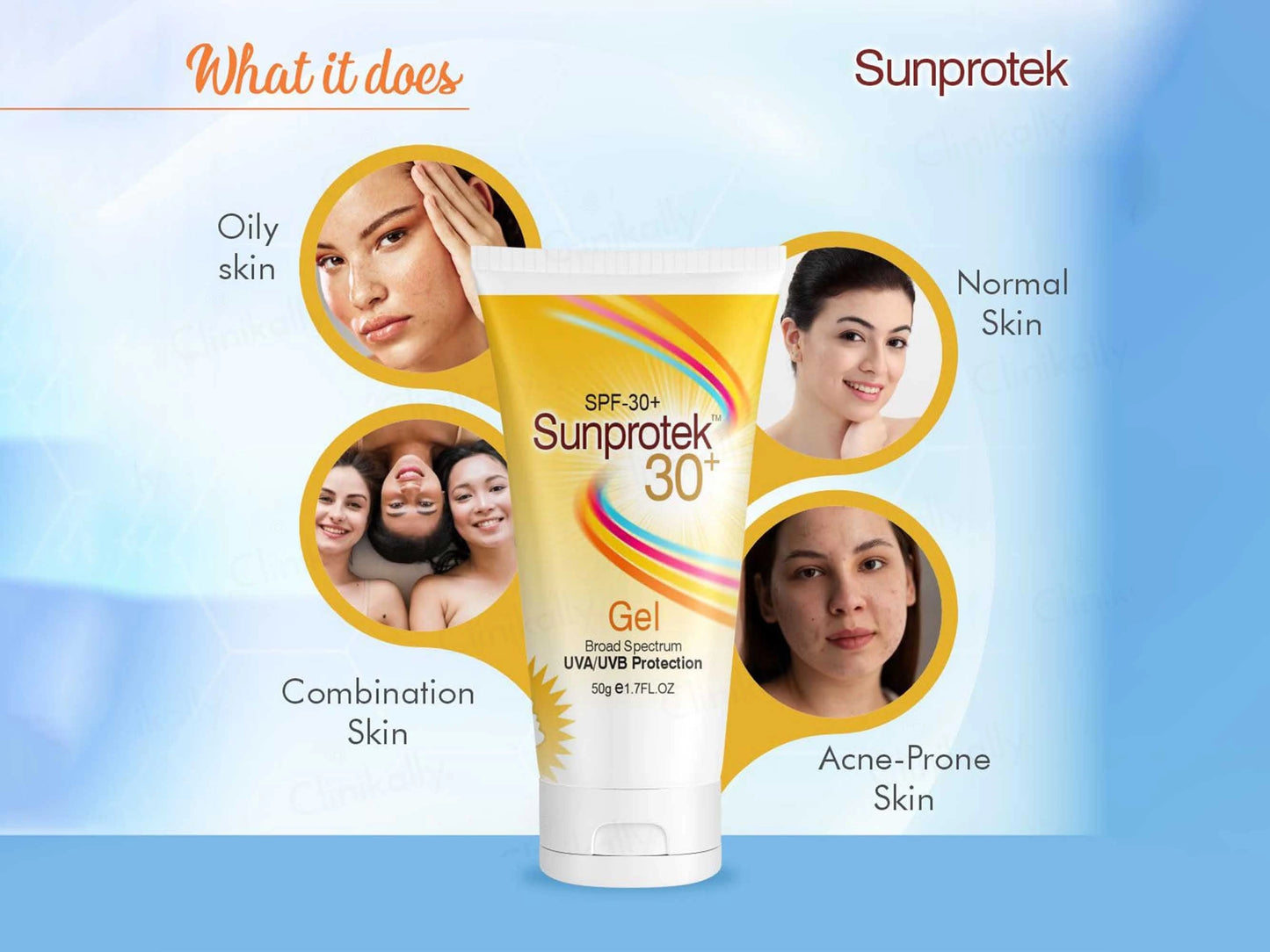 Sunprotek Sunscreen Gel SPF 30 PA
