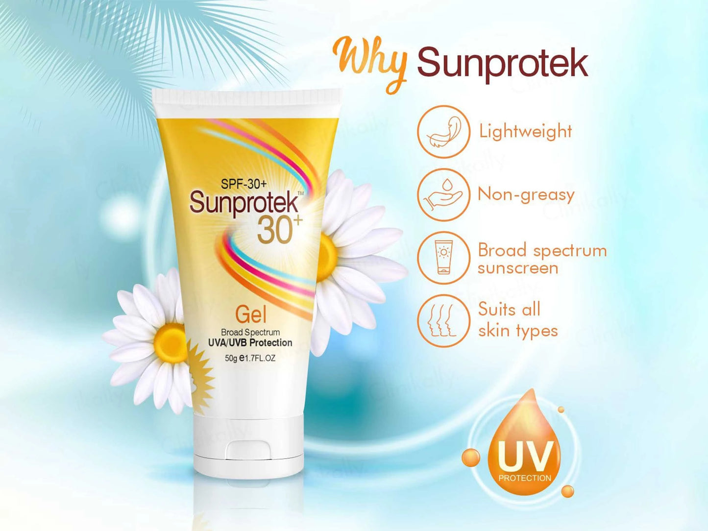 Sunprotek Sunscreen Gel SPF 30 PA