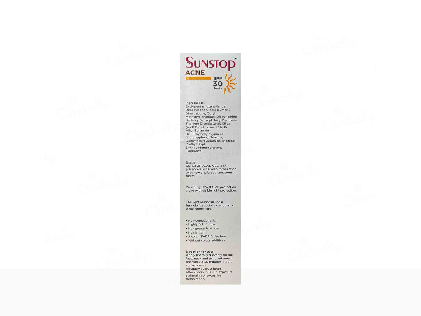 Sunstop Acne Advanced Sun Protection Gel SPF 30 PA