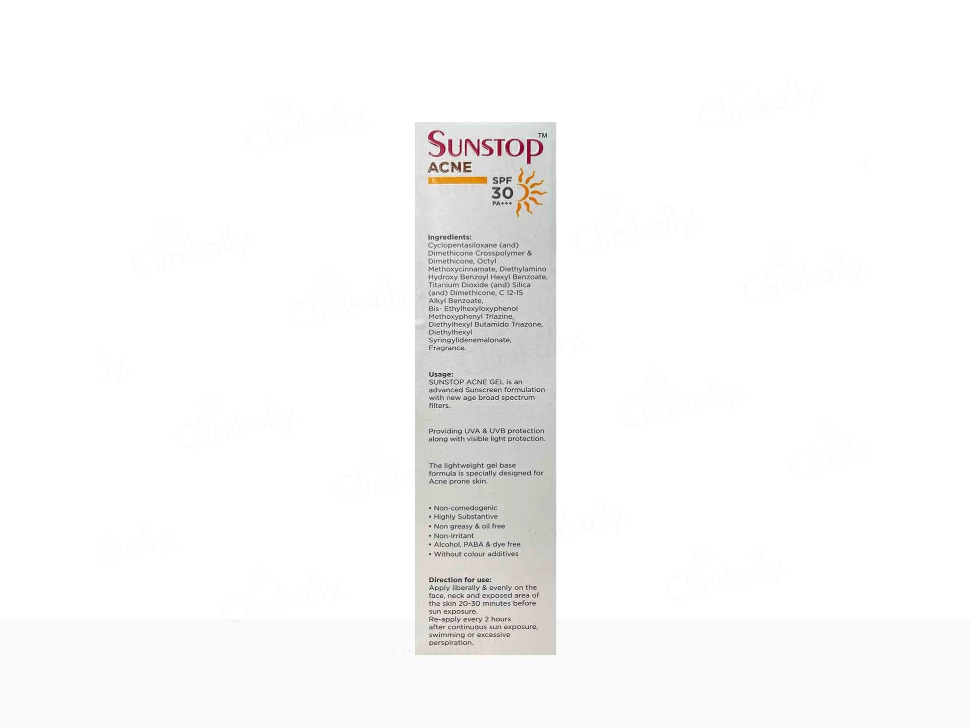 Sunstop Acne Advanced Sun Protection Gel SPF 30 PA