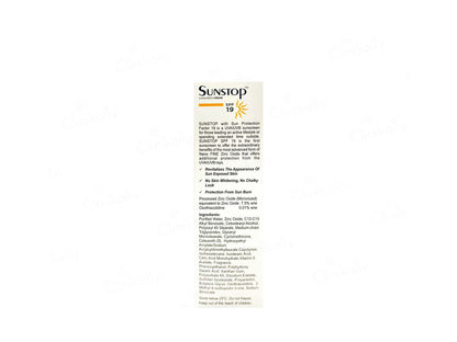 Sunstop SPF 19 Sunscreen Cream