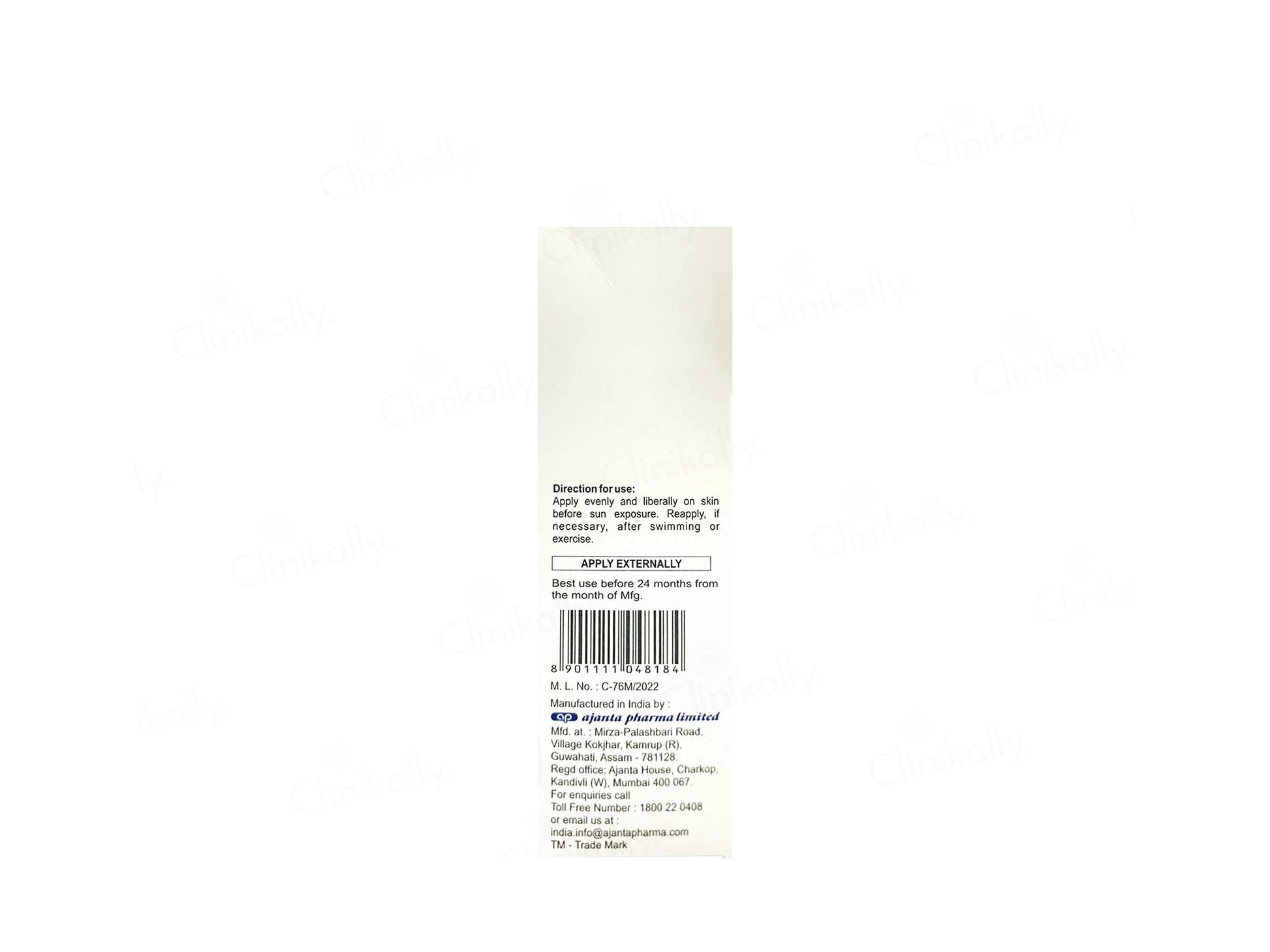 Sunstop SPF 19 Sunscreen Cream