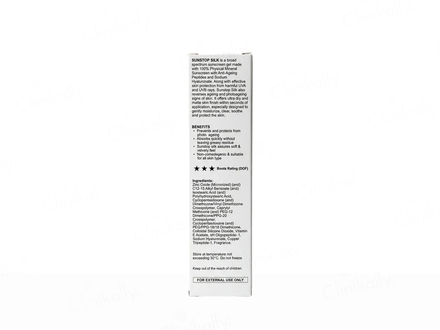 Sunstop Silk Matte Skin Feel Mineral Sunscreen Gel SPF 58