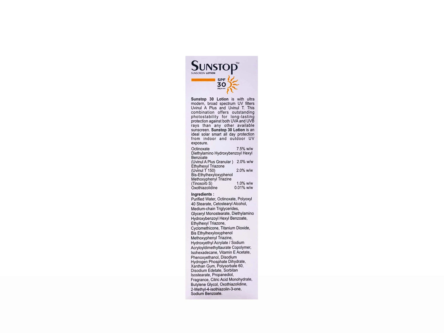 Sunstop Sunscreen Lotion SPF 30 PA