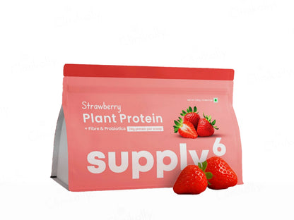 Supply6 Fiber and  Probiotics Plant Protein Powder