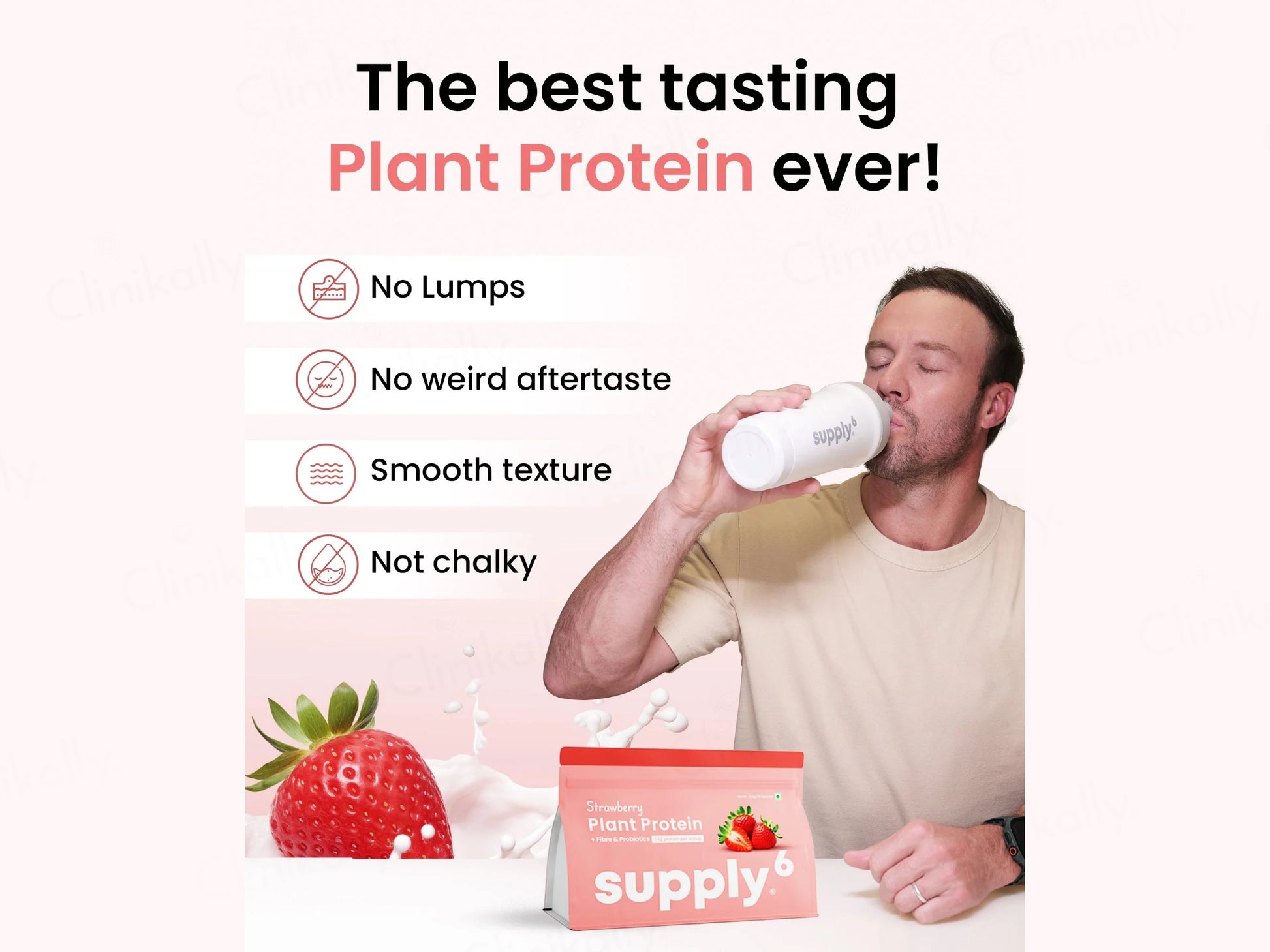Supply6 Fiber and  Probiotics Plant Protein Powder