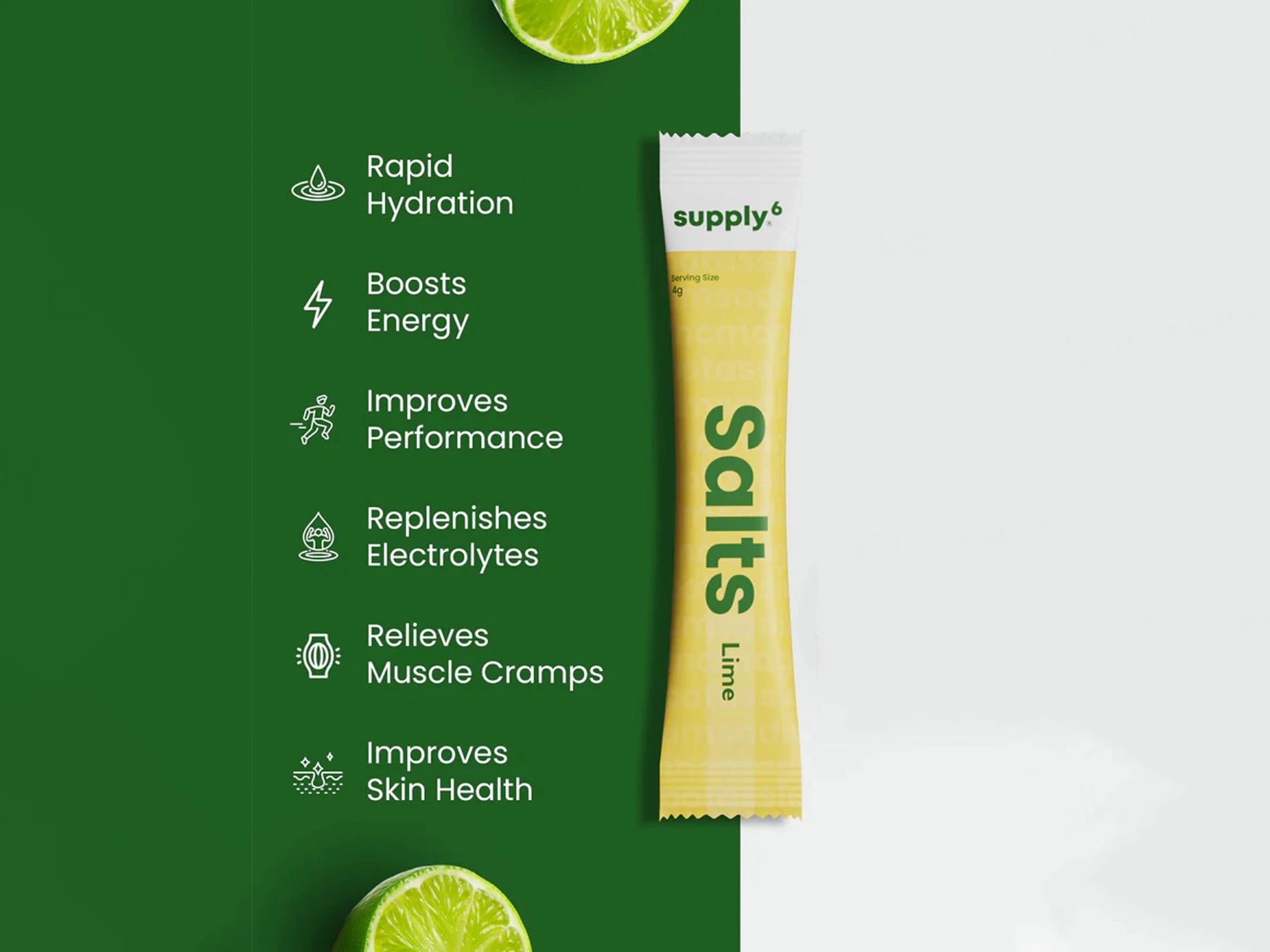 Supply6 Salts Electrolyte Mix Health Supplement Powder For Adults