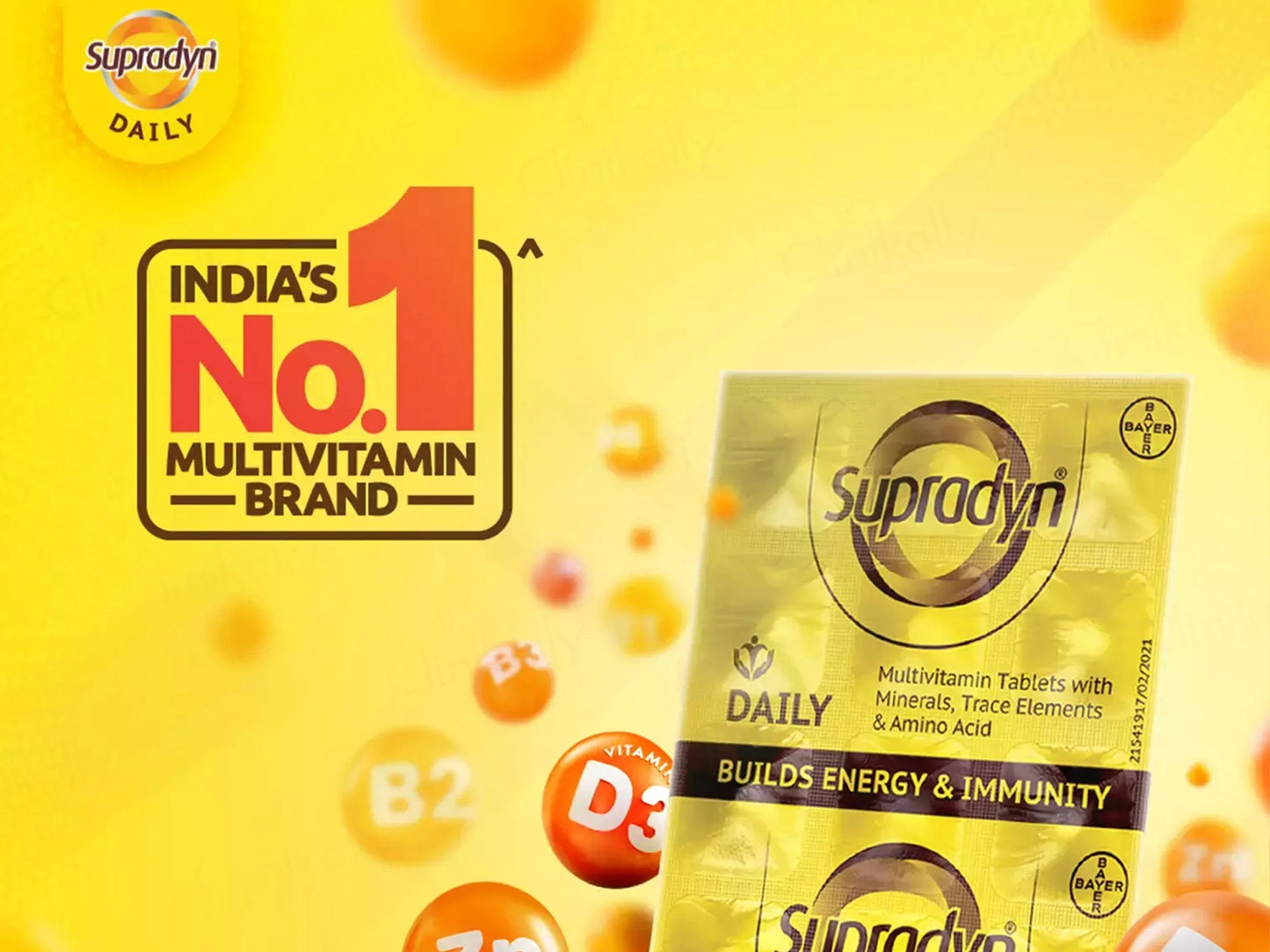 Supradyn Daily Multivitamin Tablet For Energy and  Immunity