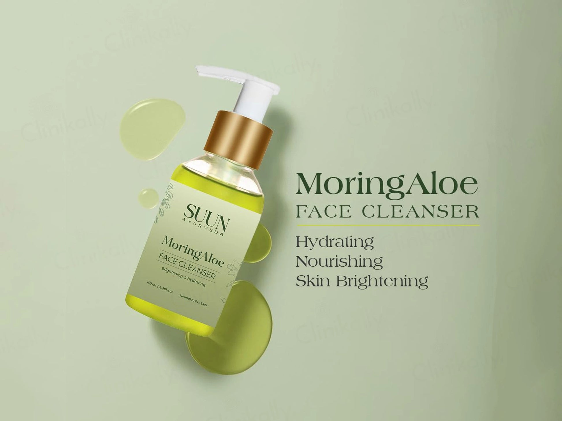 Suun Ayurveda MoringAloe Brightening and  Hydrating Face Cleanser