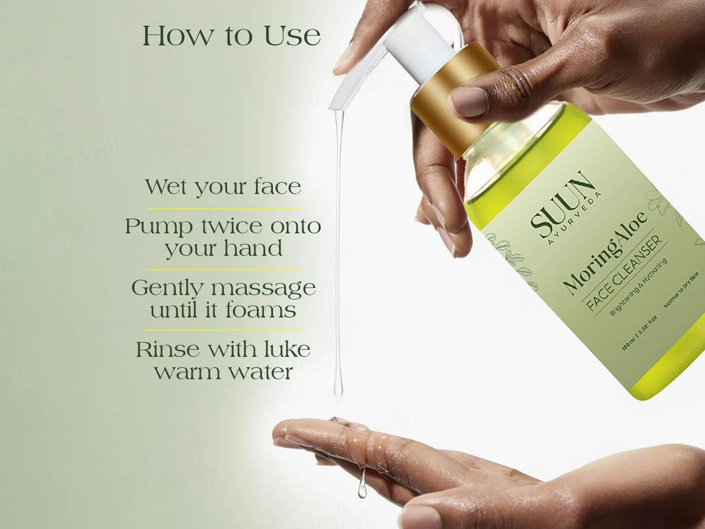 Suun Ayurveda MoringAloe Brightening and  Hydrating Face Cleanser
