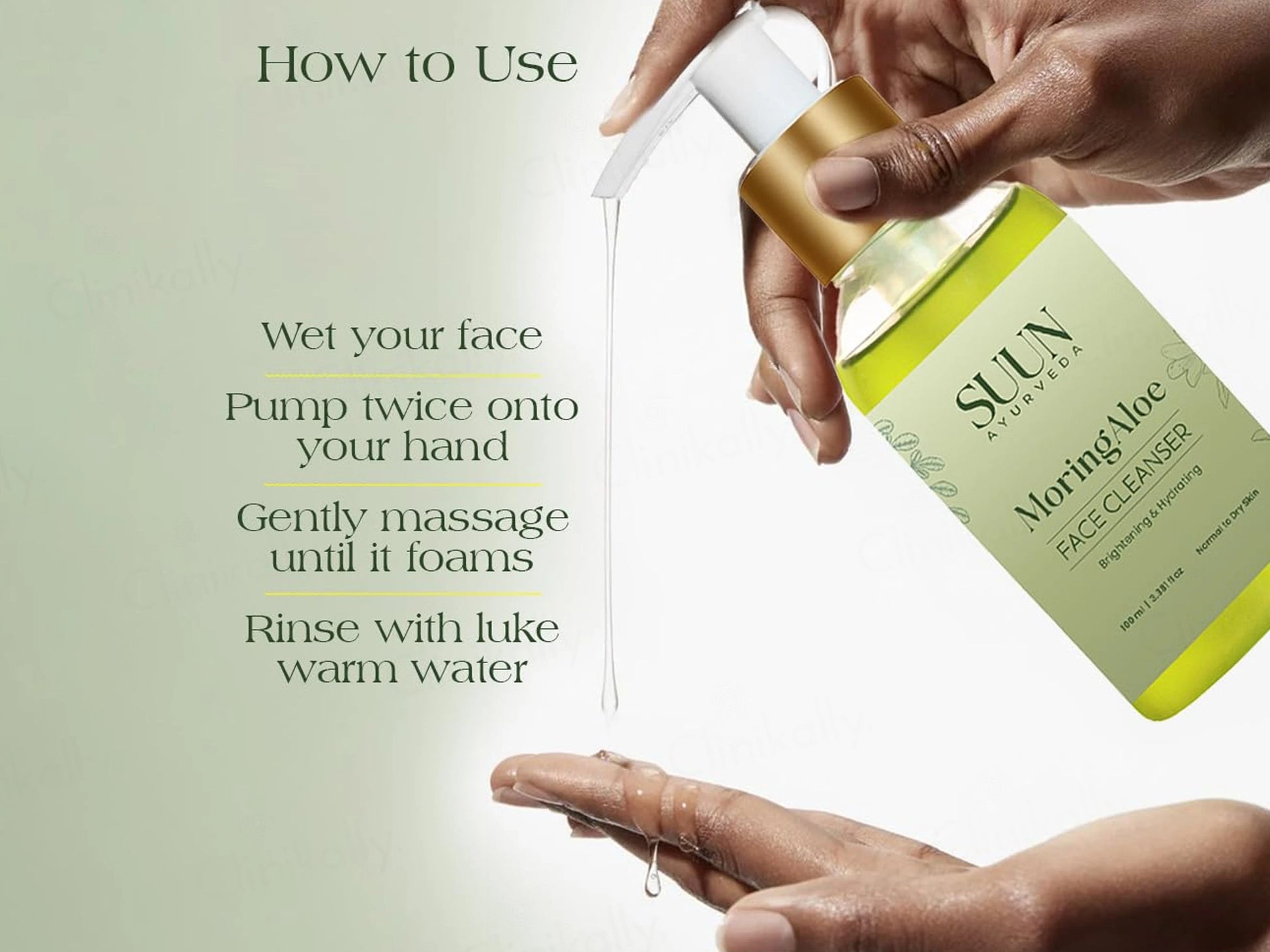 Suun Ayurveda MoringAloe Brightening and  Hydrating Face Cleanser