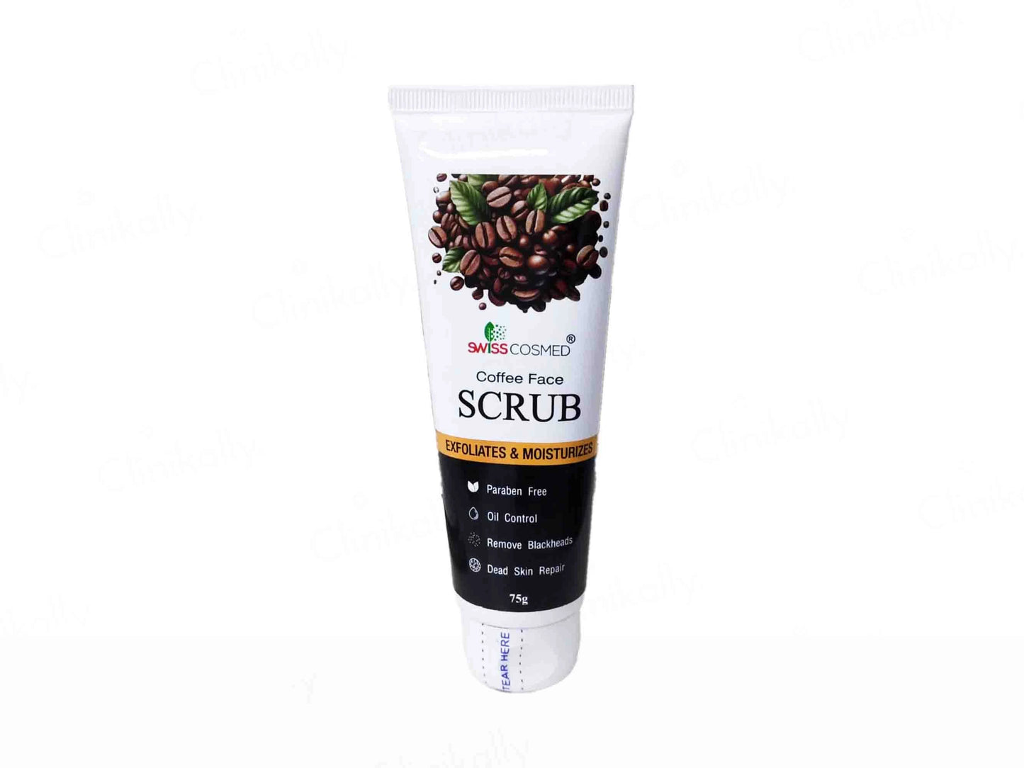 Swisscosmed Coffee Exfoliating and  Moisturizing Face Scrub