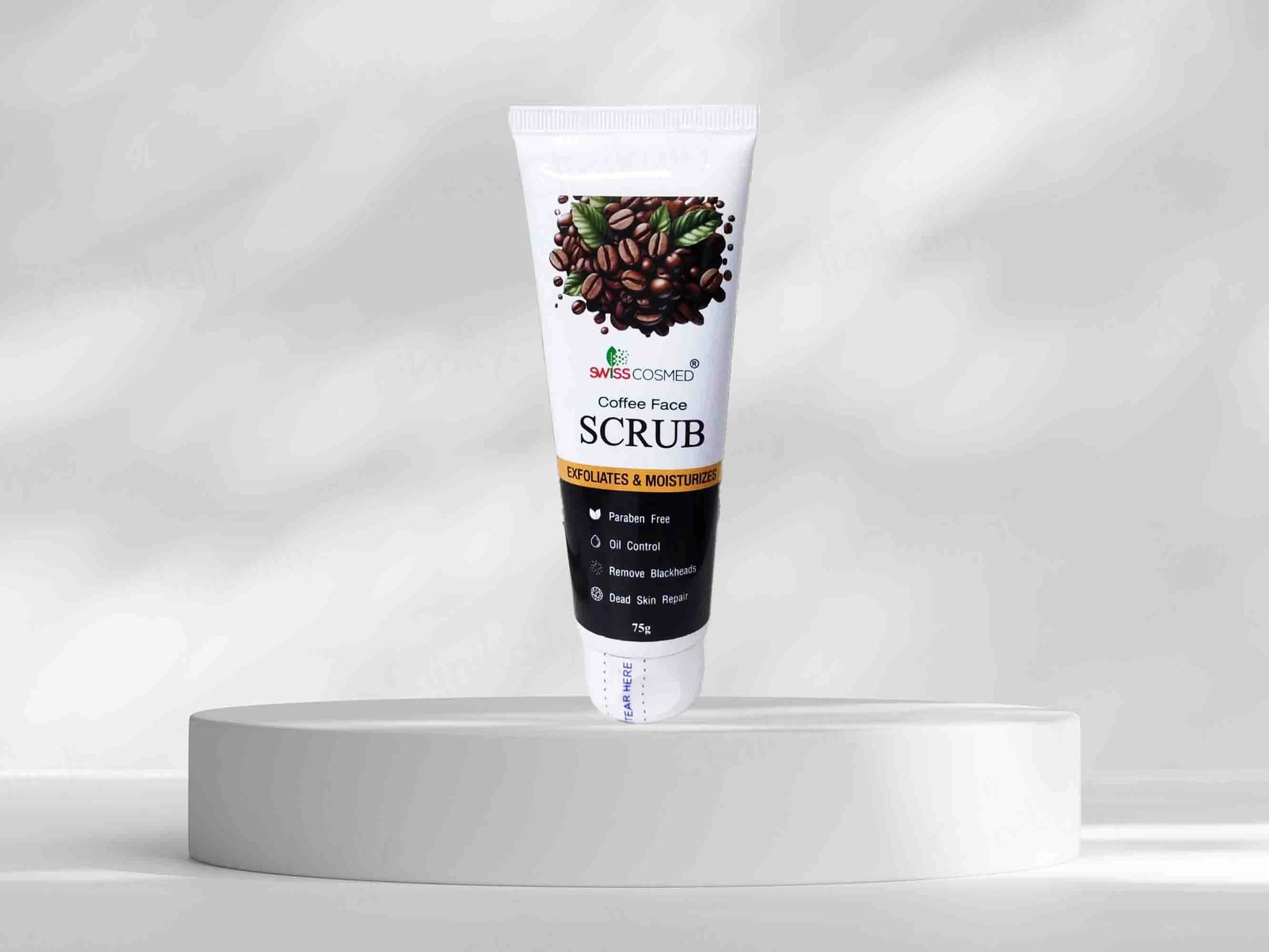 Swisscosmed Coffee Exfoliating and  Moisturizing Face Scrub