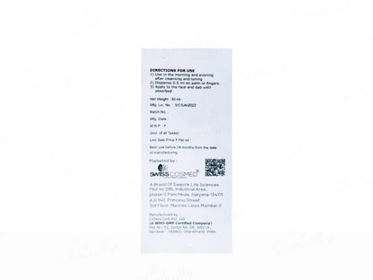 Swisscosmed Niacinamide With Vitamin-C Face Serum