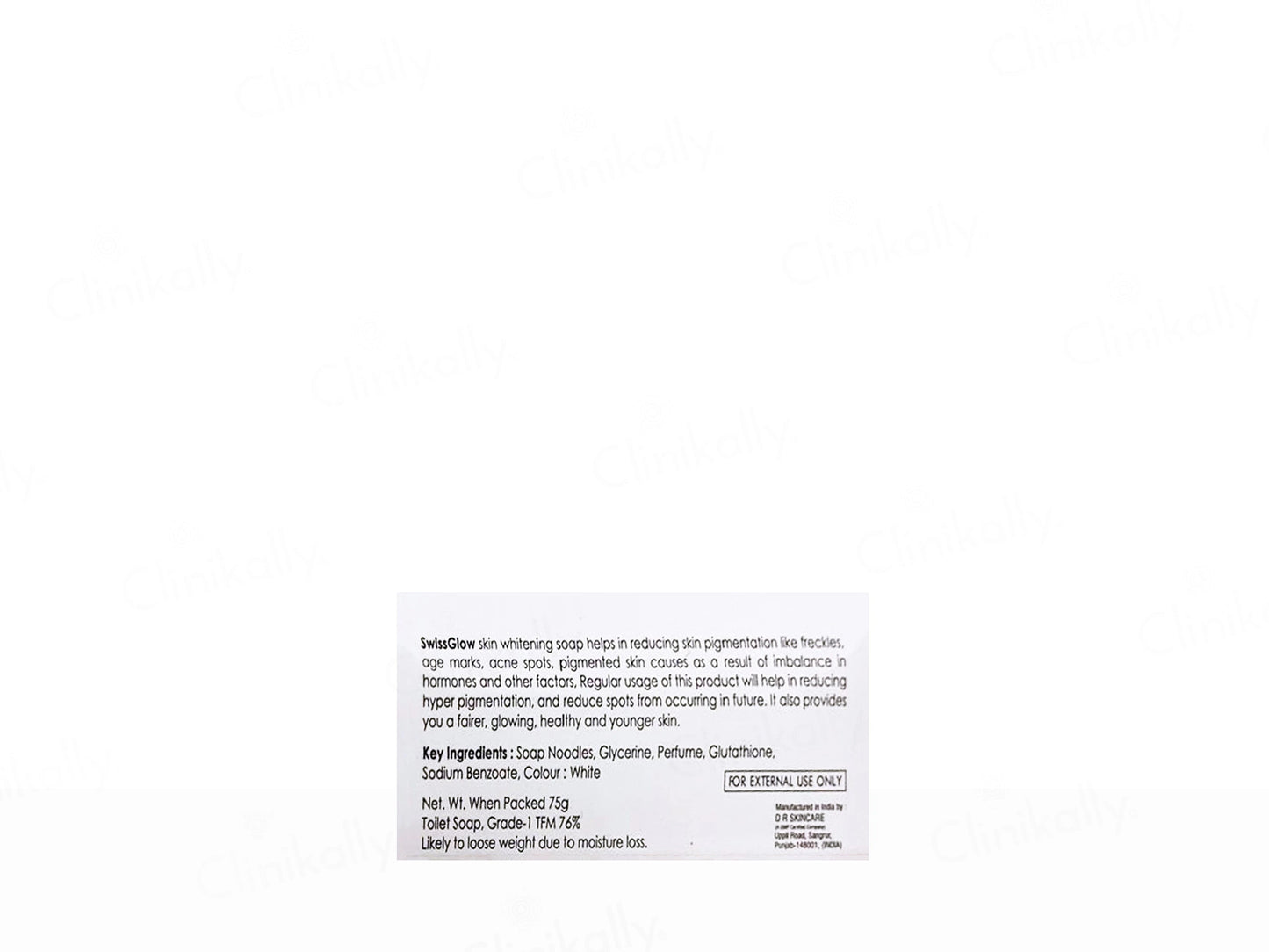 Swisscosmed SwissGlow Skin Whitening Soap