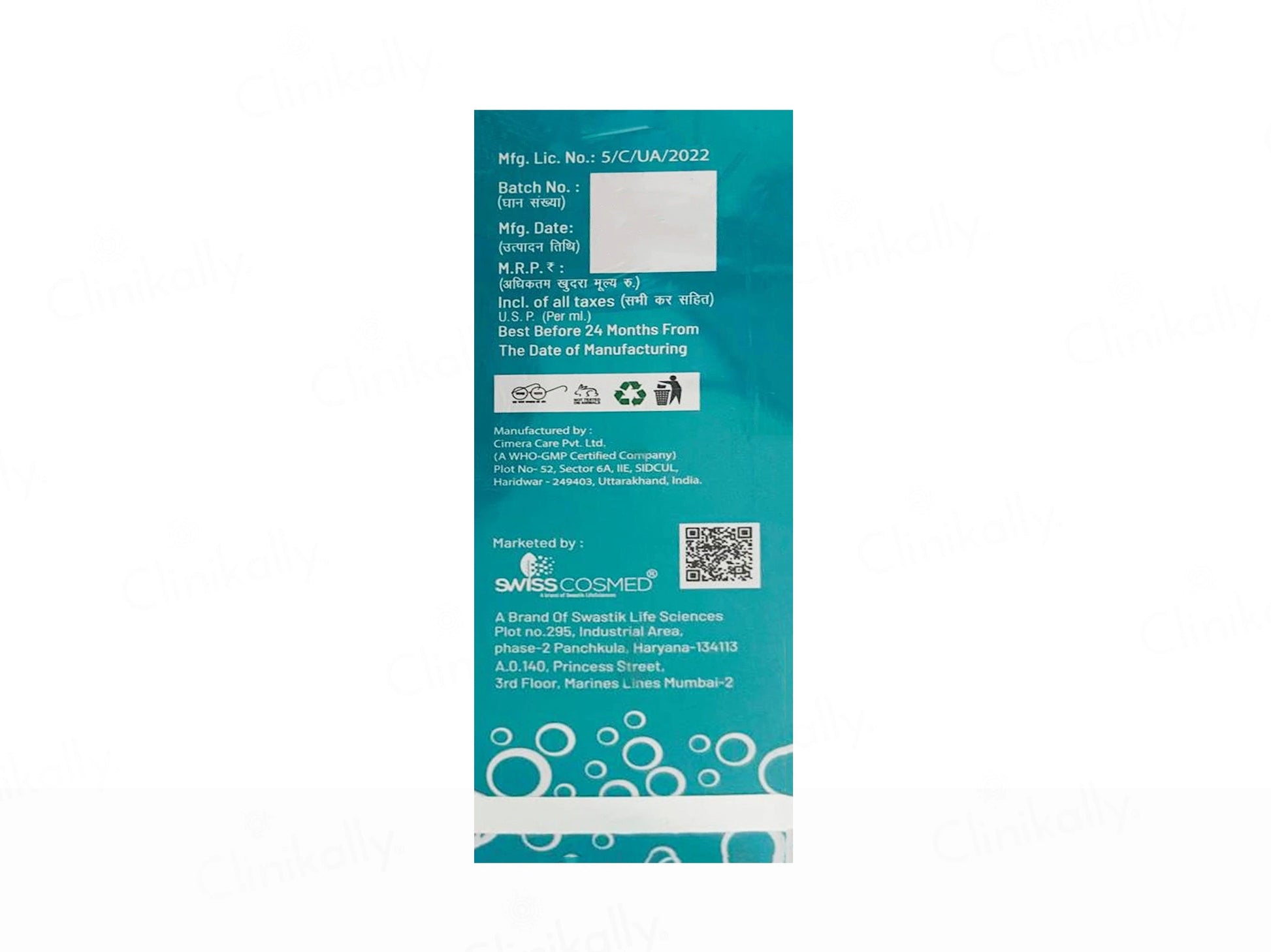 Swisscosmed Ultra Clear and  Clear Foaming Face Wash