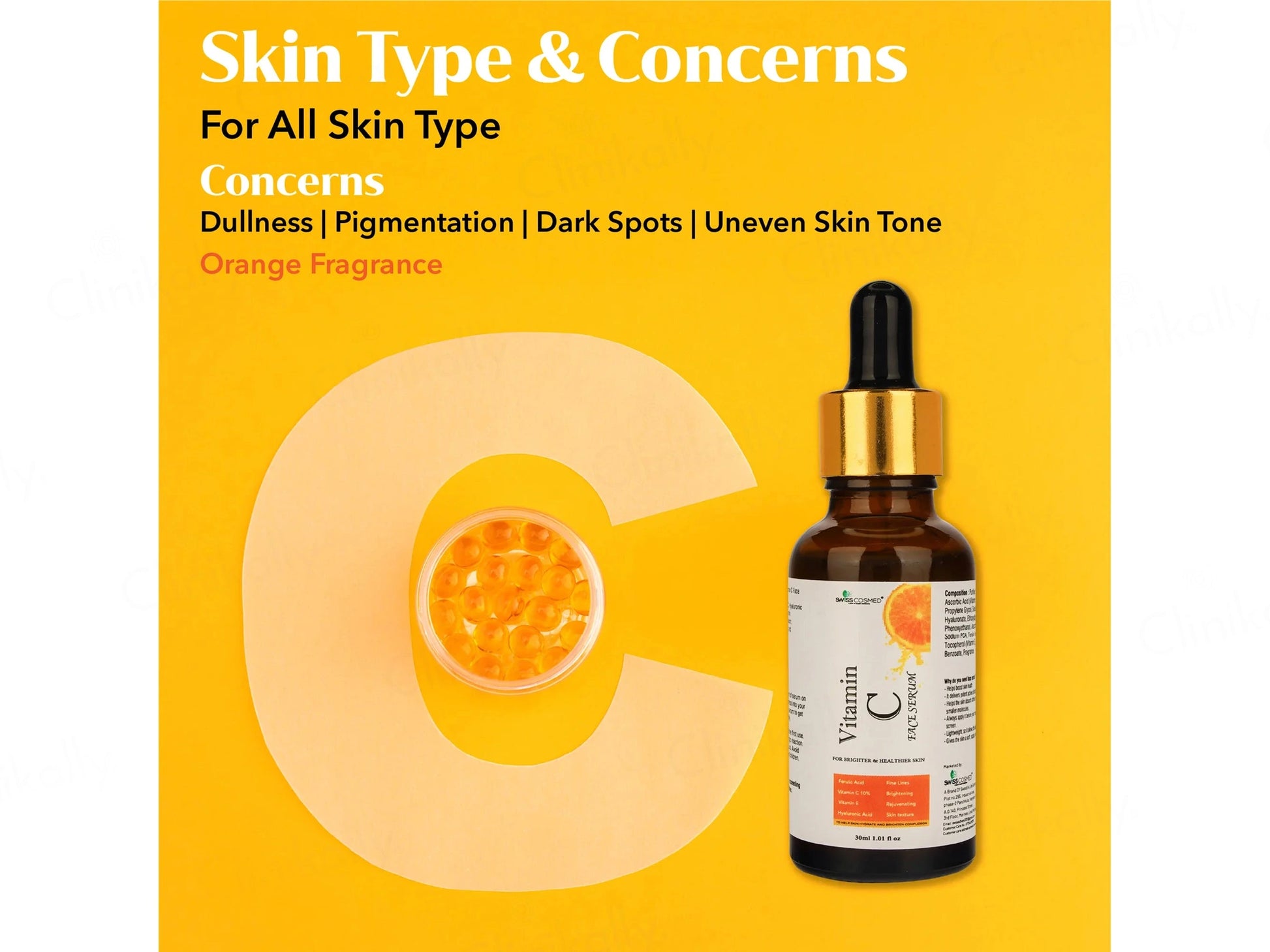 Swisscosmed Vitamin C Face Serum For Brighter and  Healthier Skin