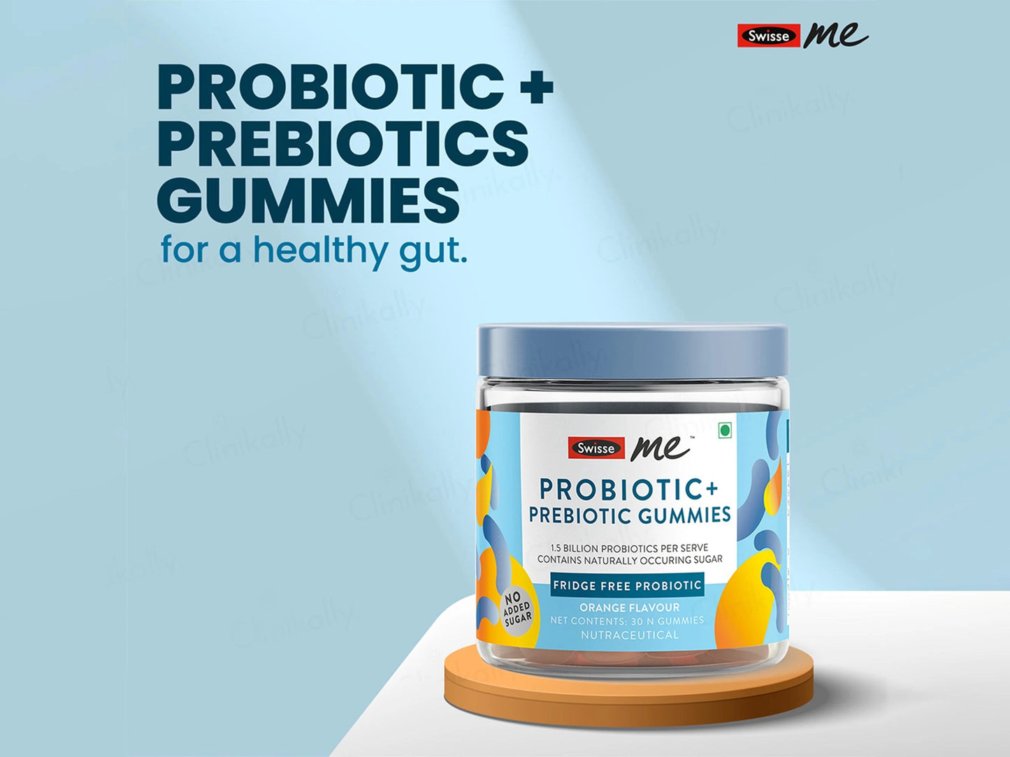 SwisseMe Probiotic  Prebiotic Gummies - Orange Flavour