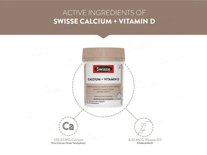 Swisse Ultiboost Calcium  Vitamin D Tablet