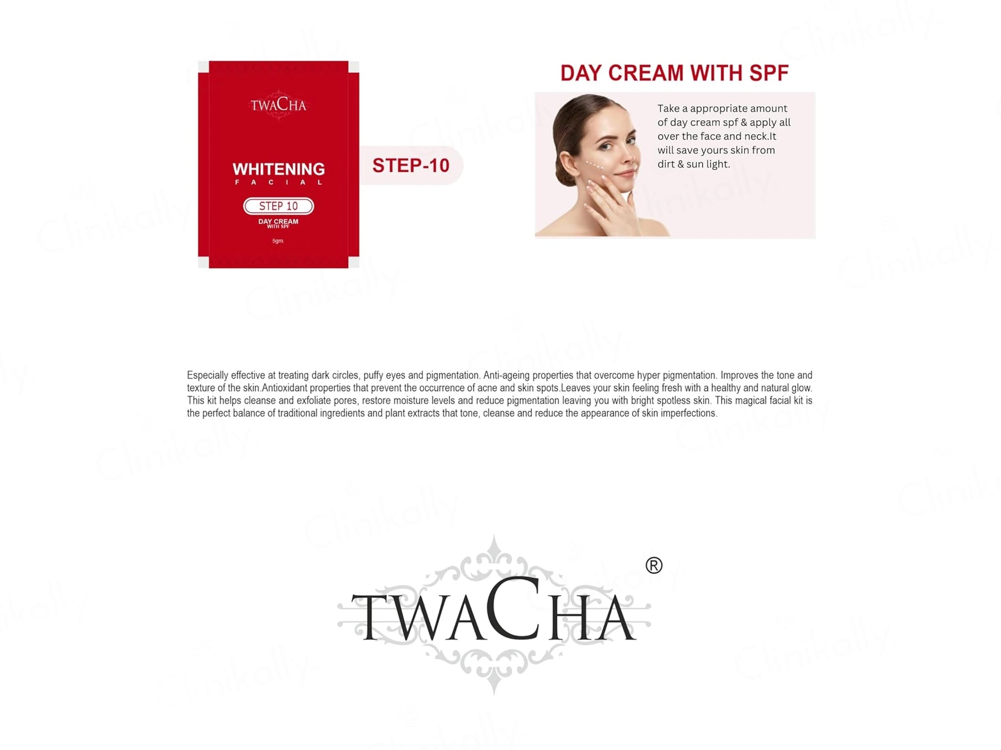 TWACHA 10 Steps Whitening Facial Kit For Bride and  Groom