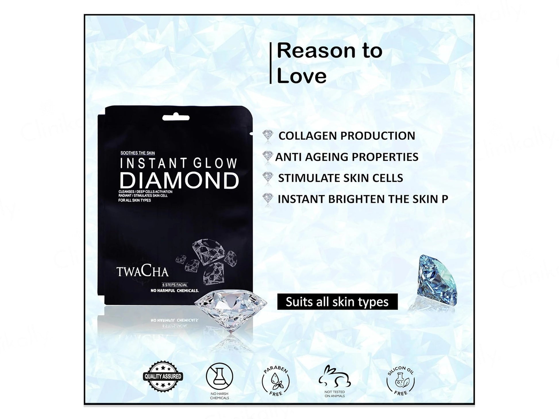 TWACHA Instant Glow Diamond Facial Kit