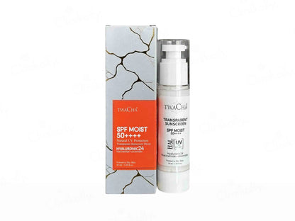 TWACHA SPF Moist Mineral Sun Glow Transparent Sunscreen Cream SPF 50