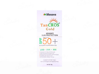 Tancros Gold Silicon Sunscreen Gel SPF 50 PA