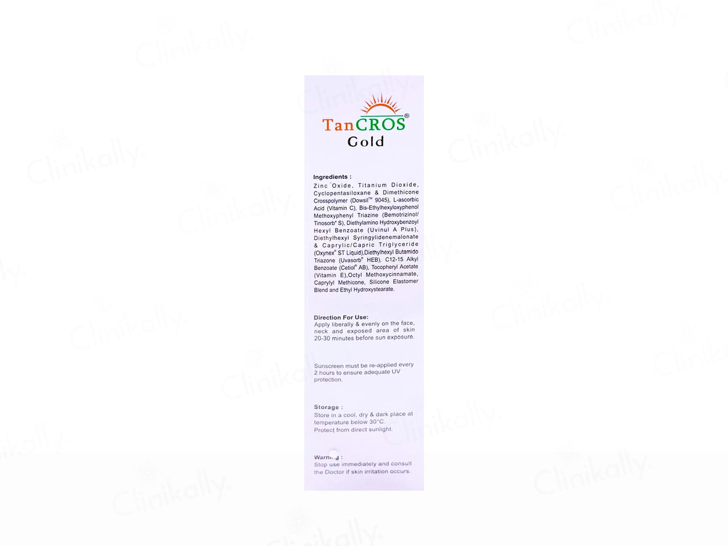 Tancros Gold Silicon Sunscreen Gel SPF 50 PA