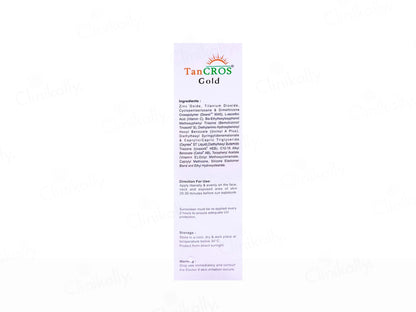 Tancros Gold Silicon Sunscreen Gel SPF 50 PA