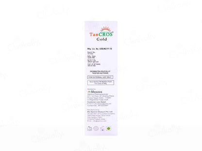 Tancros Gold Silicon Sunscreen Gel SPF 50 PA