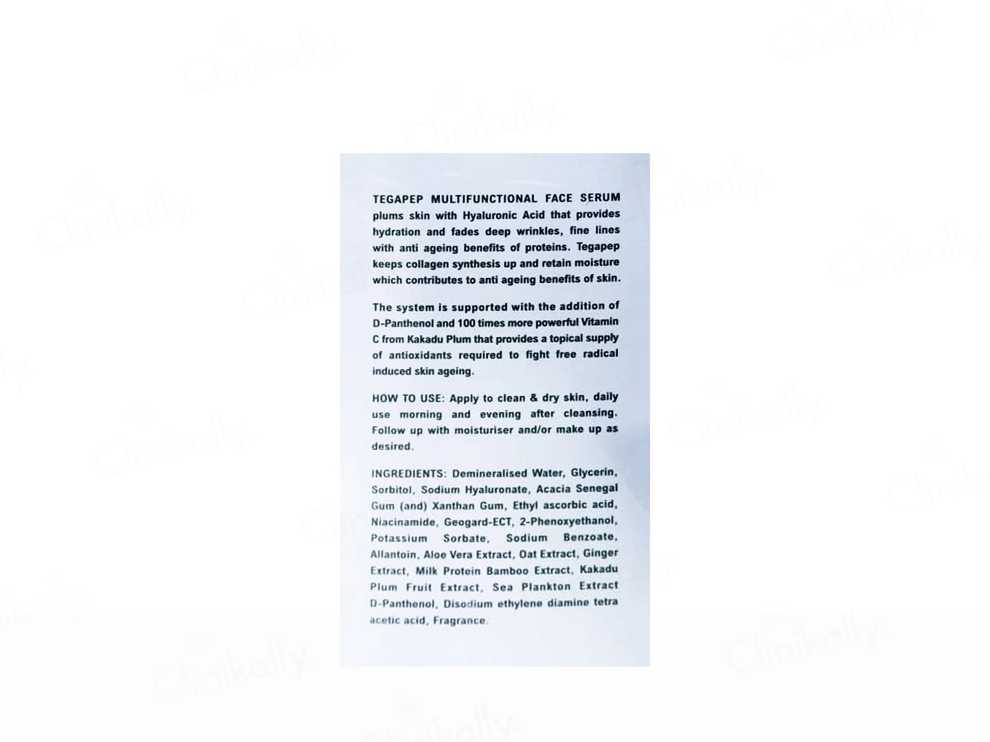 Tegapep Hyaluronic Acid Booster Face Serum