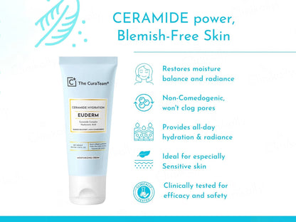 The CuraTeam Euderm Ceramide Hydration Moisturizing Cream