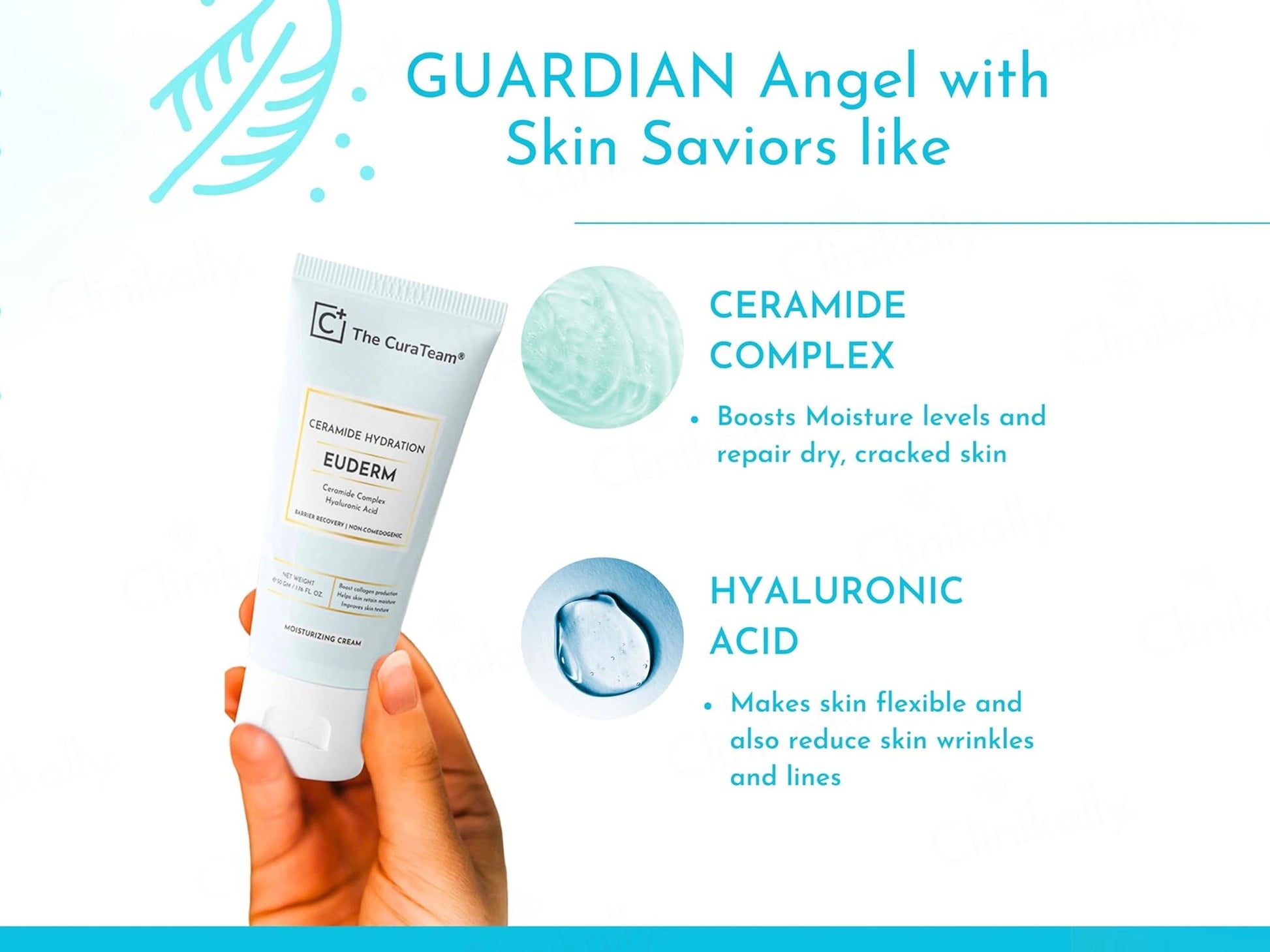 The CuraTeam Euderm Ceramide Hydration Moisturizing Cream