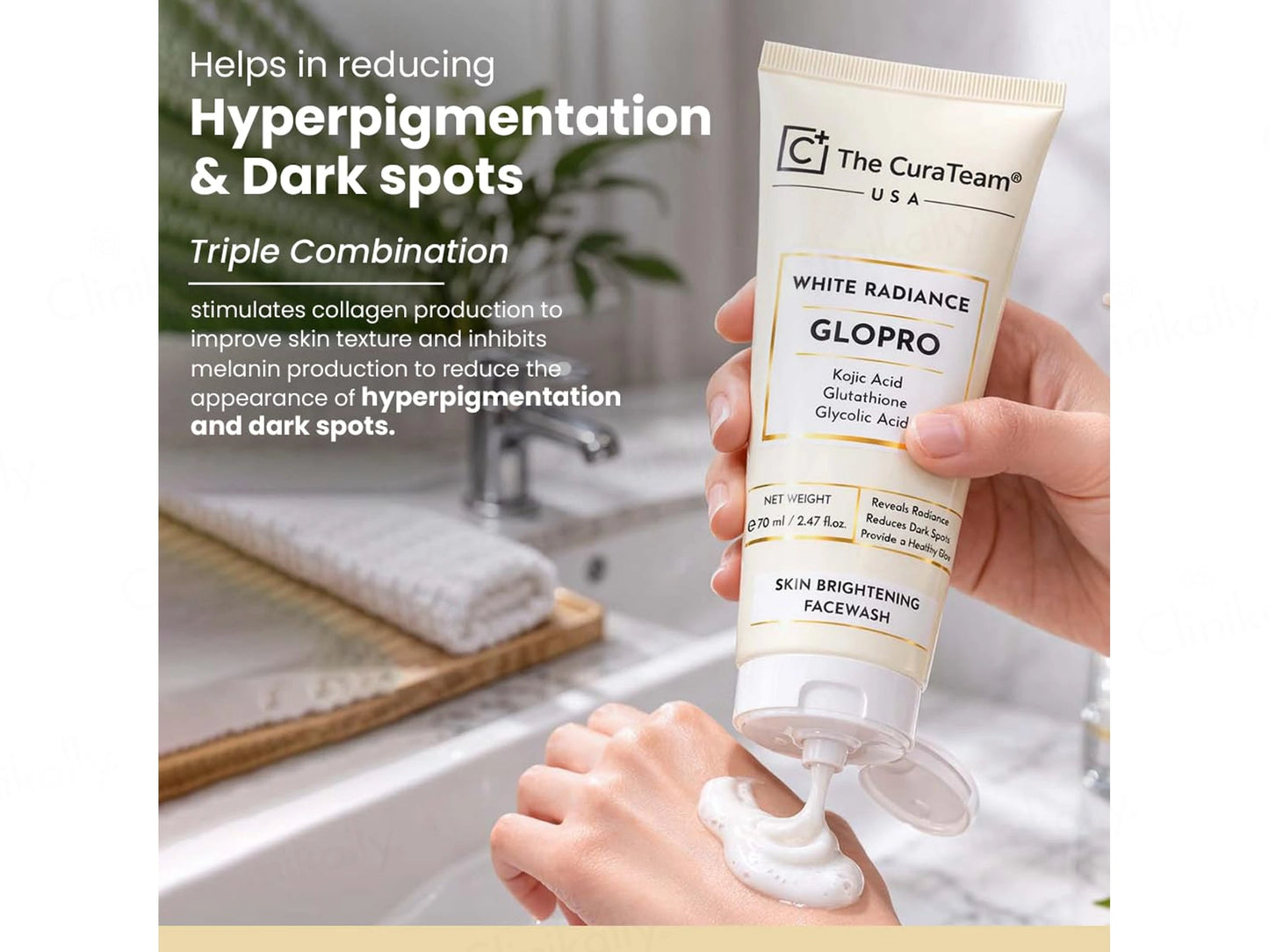 The CuraTeam Glopro White Radiance Skin Brightening Facewash