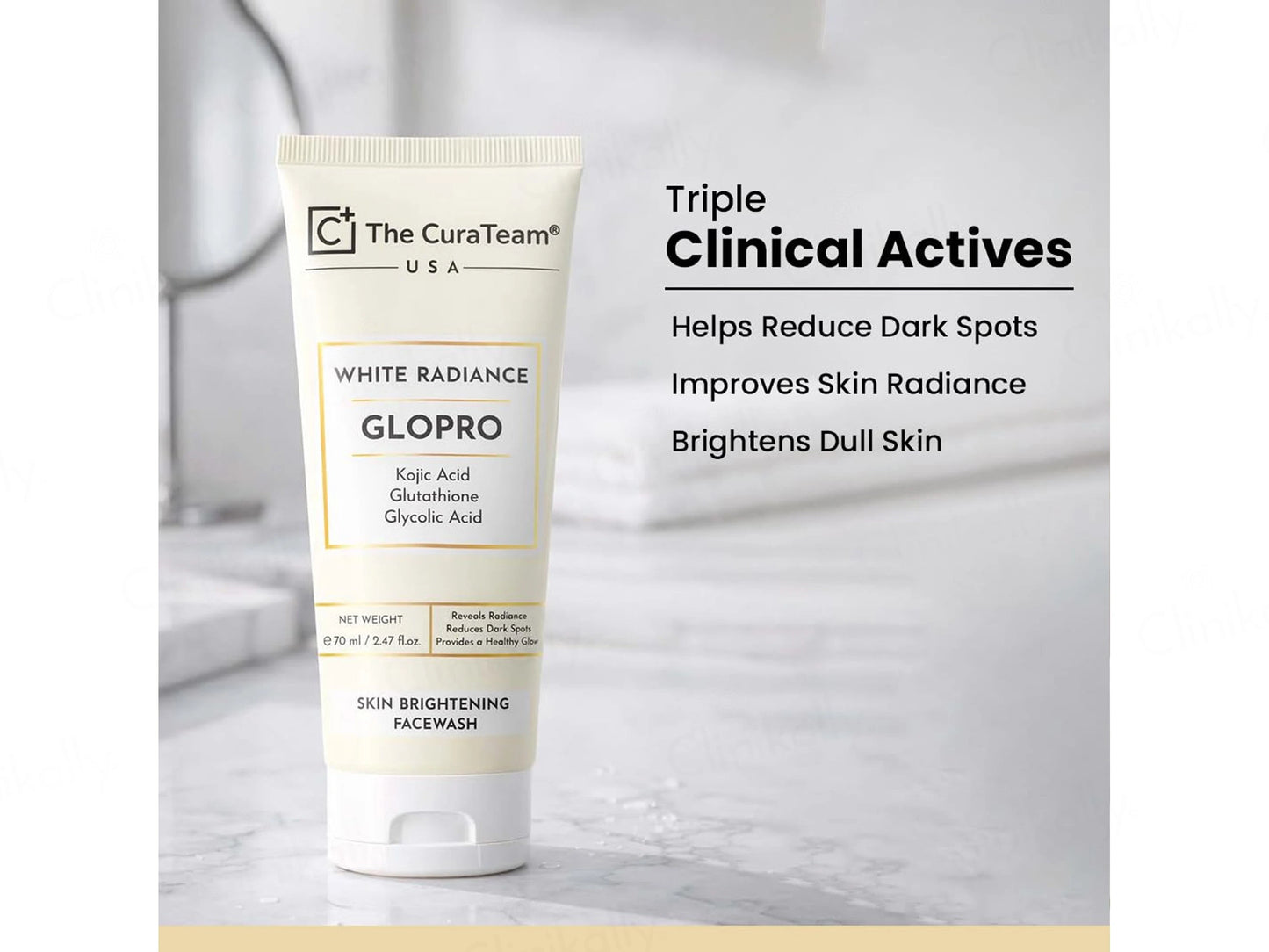 The CuraTeam Glopro White Radiance Skin Brightening Facewash