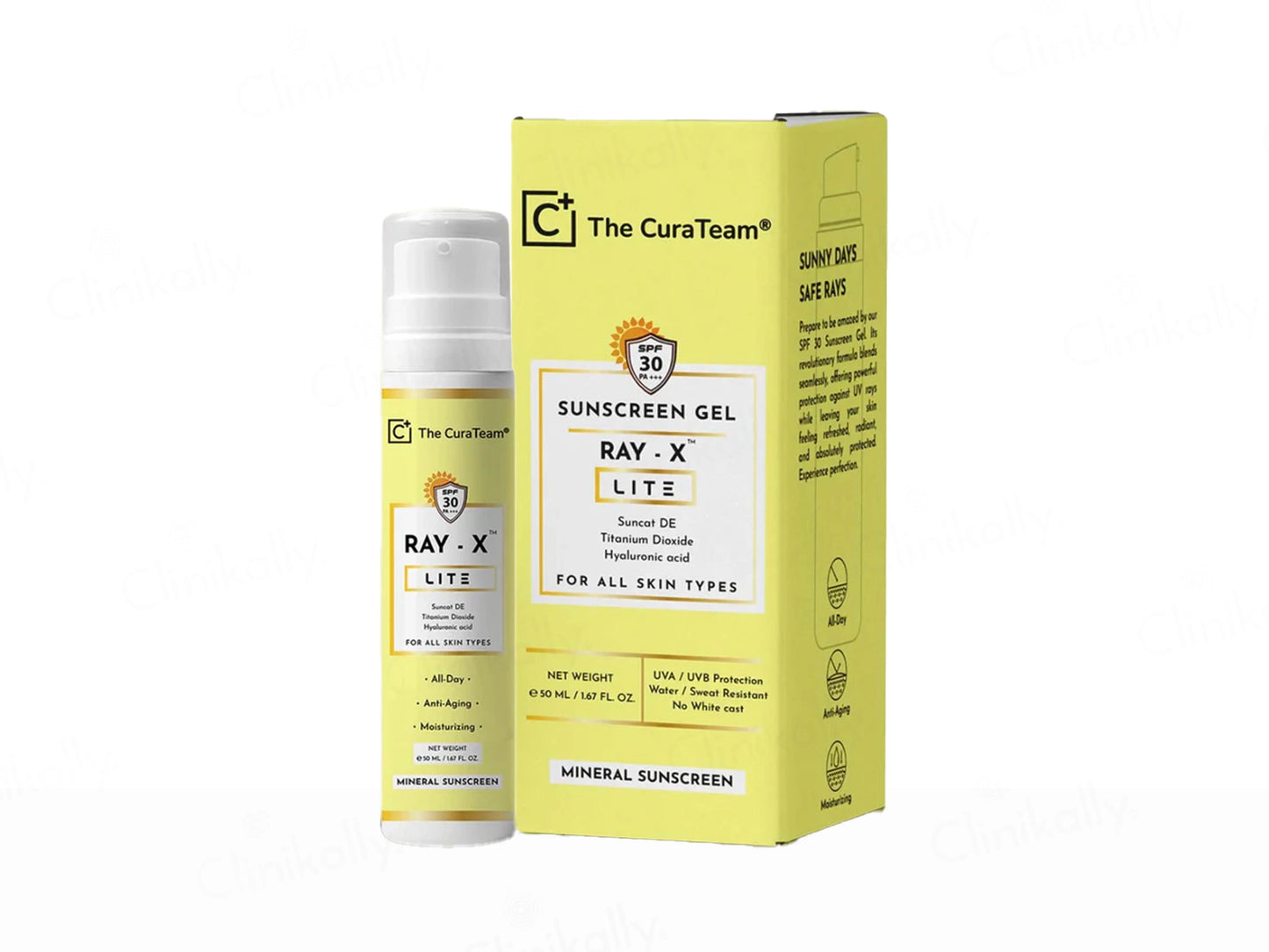The CuraTeam Ray-X Lite Mineral Sunscreen Gel SPF 30 PA