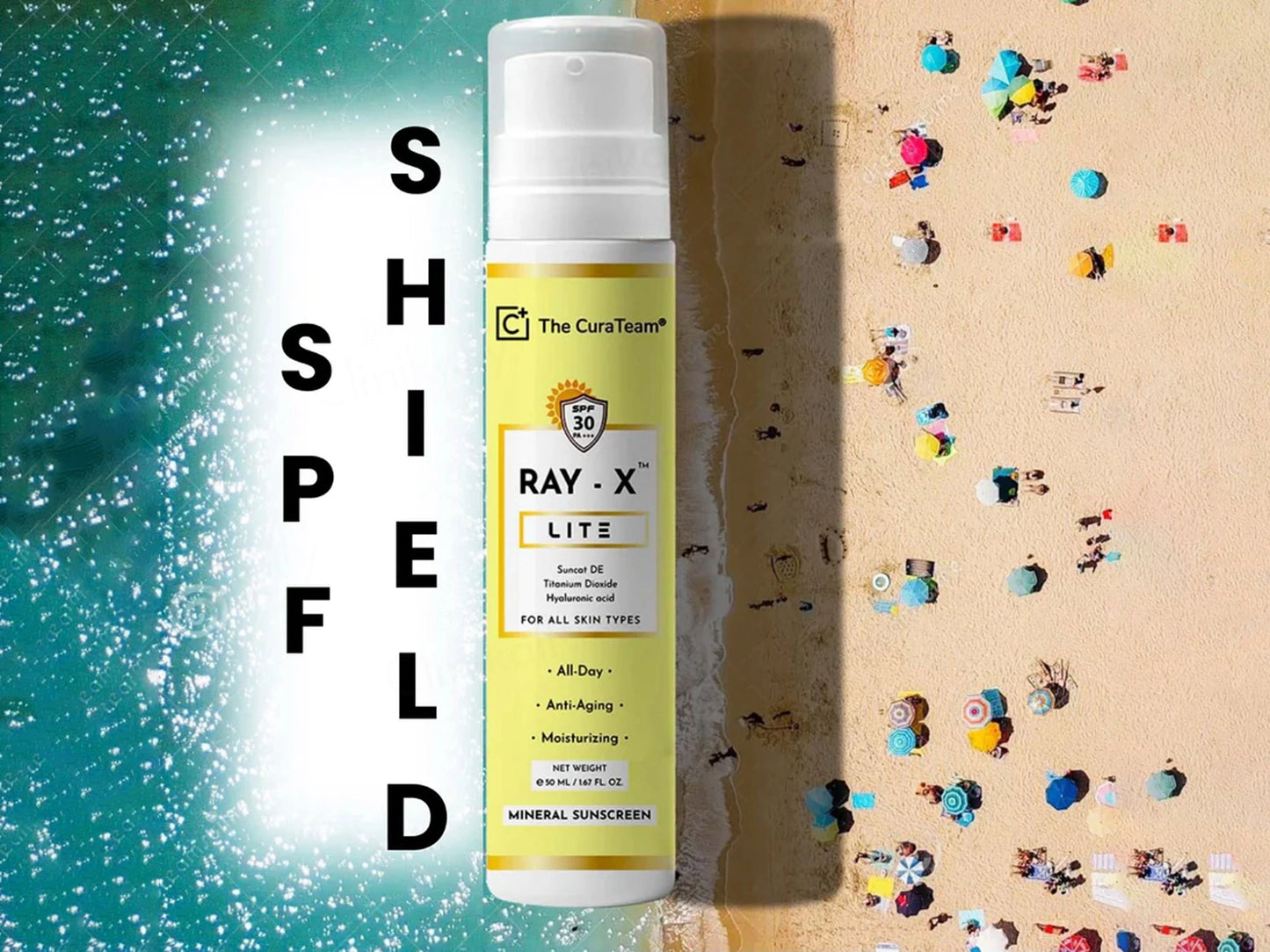 The CuraTeam Ray-X Lite Mineral Sunscreen Gel SPF 30 PA