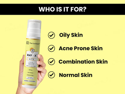 The CuraTeam Ray-X Lite Mineral Sunscreen Gel SPF 30 PA