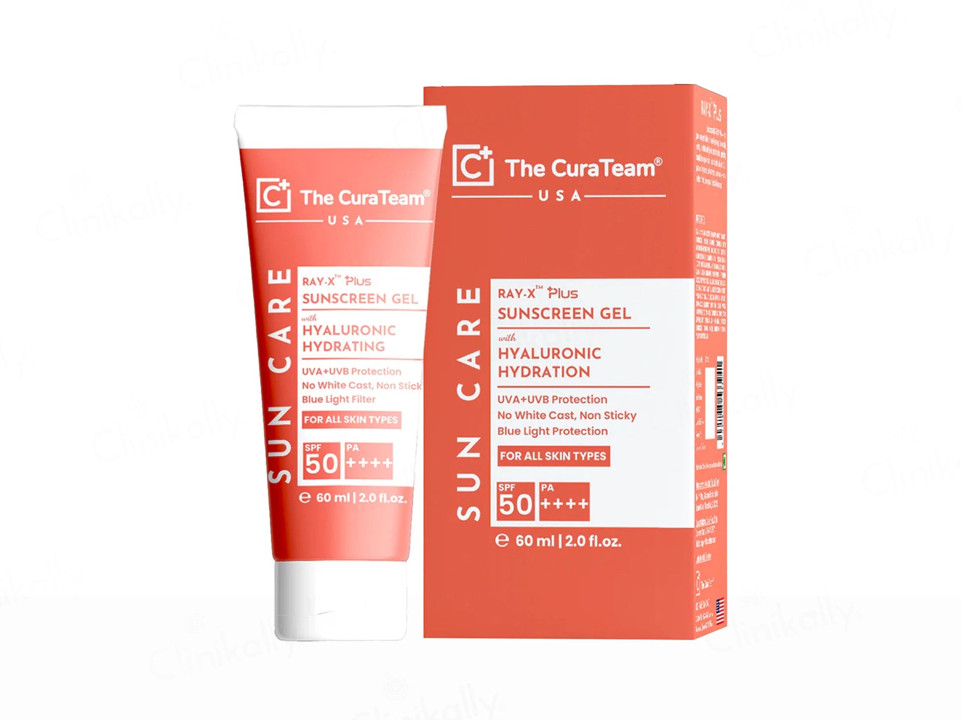 The CuraTeam Ray-X Plus Hyaluronic Hydration Sunscreen Gel SPF 50 PA