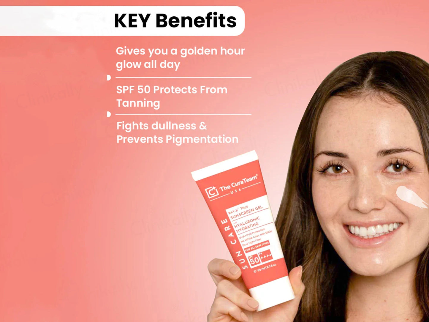 The CuraTeam Ray-X Plus Hyaluronic Hydration Sunscreen Gel SPF 50 PA