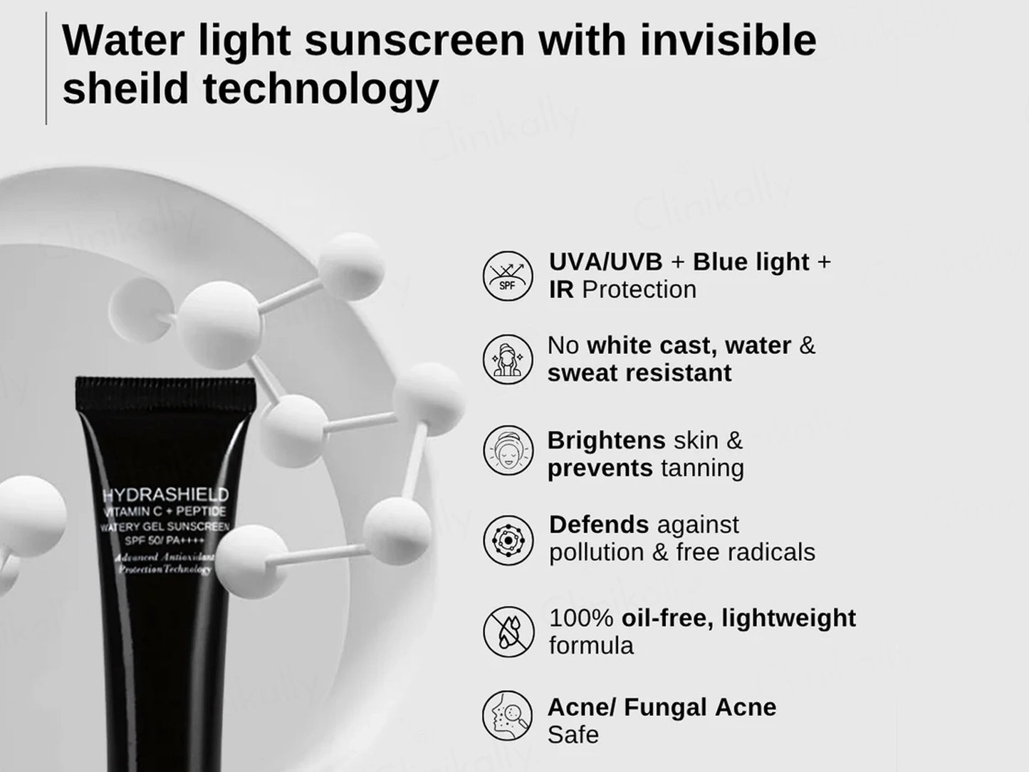 The FormulaRx Hydrashield Vitamin C  Peptide Watery Gel Sunscreen