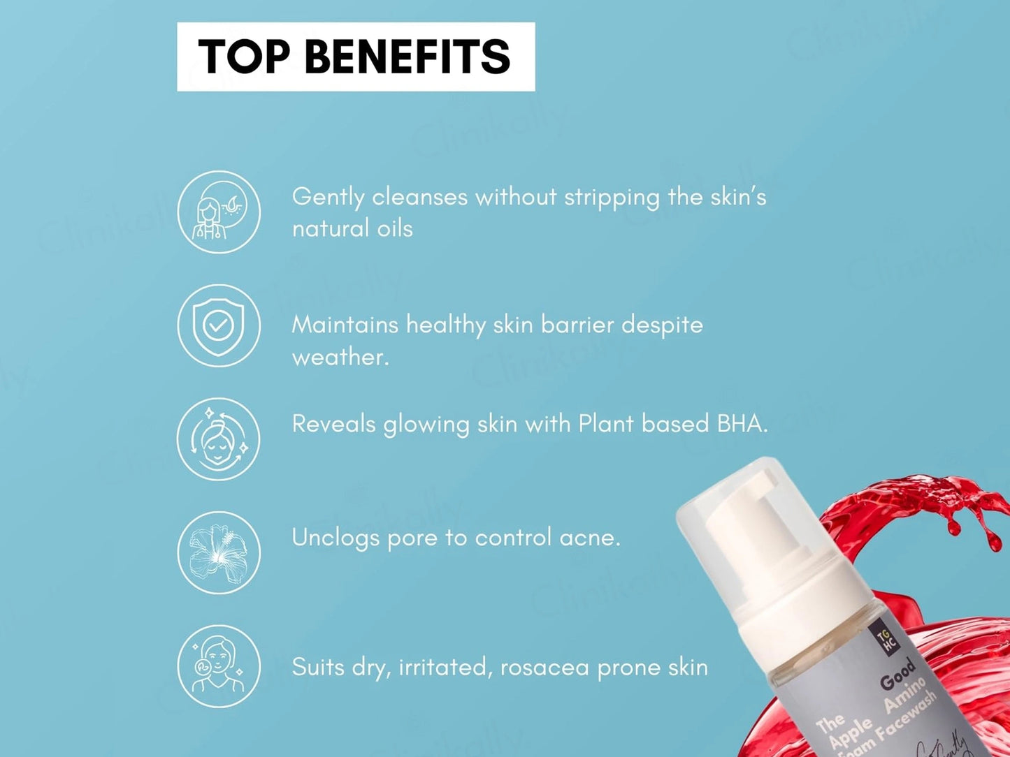 The Good Hygiene Co. Apple Amino Foam Facewash For Sensitive Skin