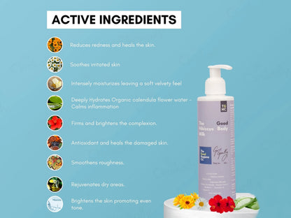 The Good Hygiene Co. Hibiscus Body Milk For Sensitive Skin