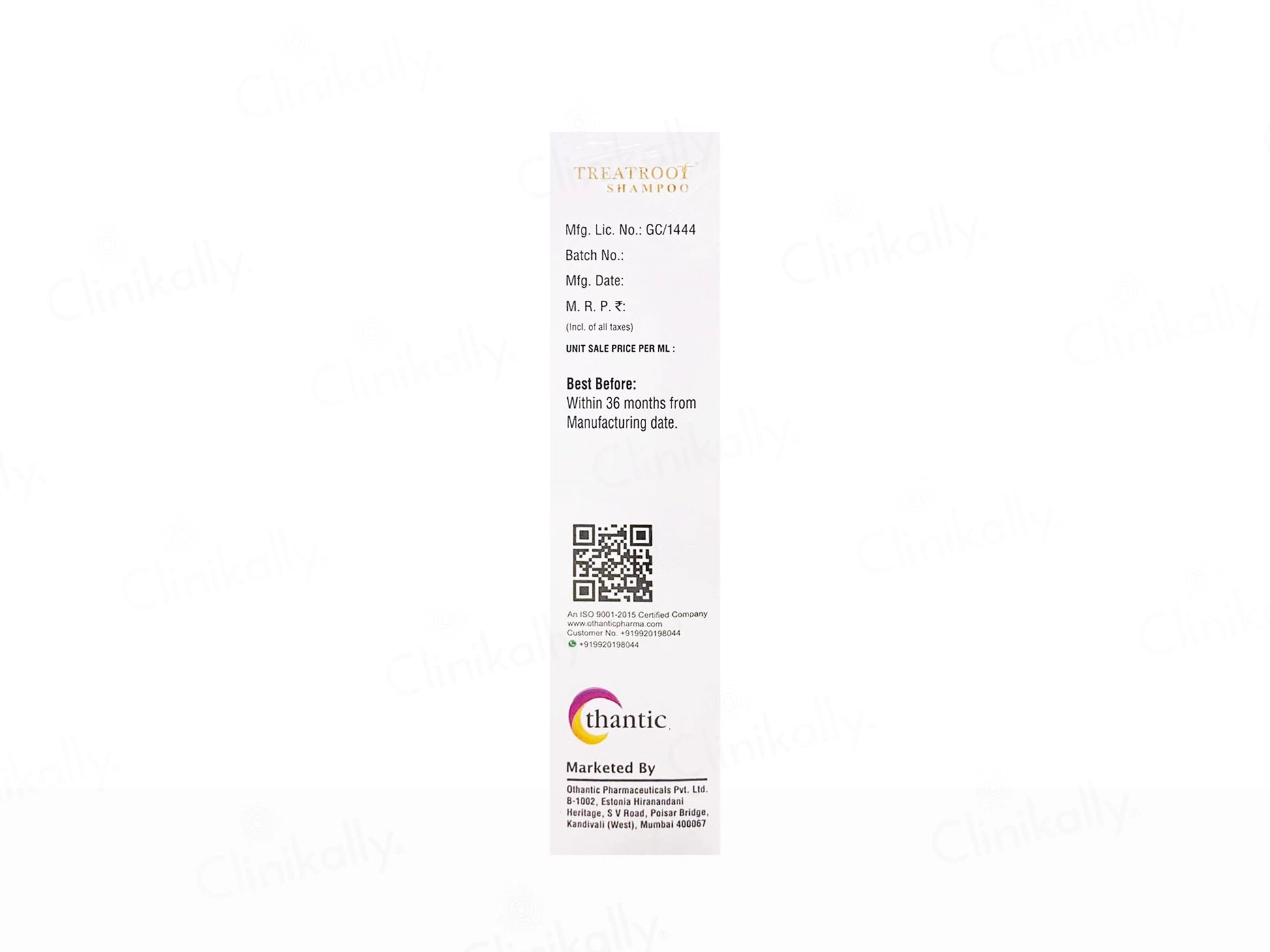 Treatroot Shampoo For Silky and  Shiny Hair