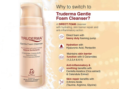 Truderma Gentle Foam Cleanser