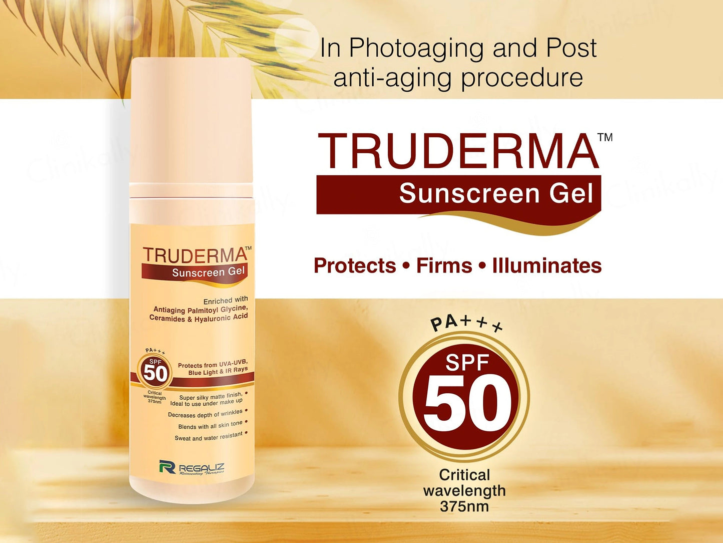 Truderma Sunscreen Gel SPF 50 PA